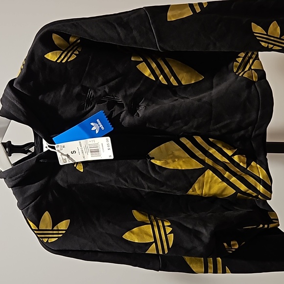 BNWT Adidas Originals Cropped Hoodie Size S - Picture 3 of 8